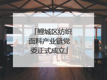 鲤城区纺织面料产业链党委正式成立