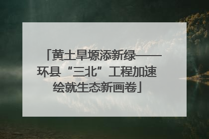黄土旱塬添新绿——环县“三北”工程加速绘就生态新画卷