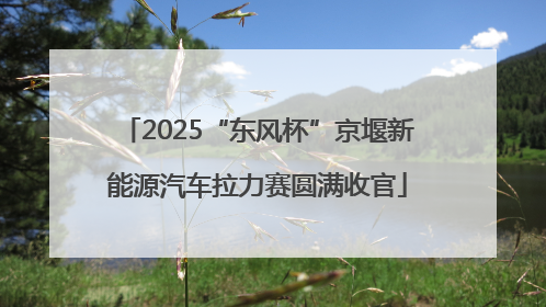2025“东风杯”京堰新能源汽车拉力赛圆满收官