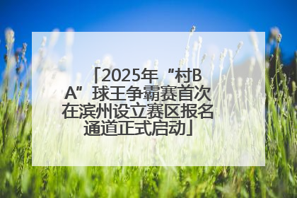 2025年“村BA”球王争霸赛首次在滨州设立赛区报名通道正式启动