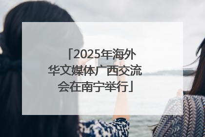 2025年海外华文媒体广西交流会在南宁举行
