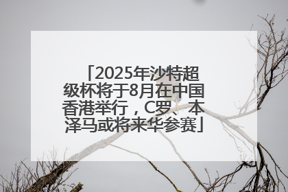 2025年沙特超级杯将于8月在中国香港举行，C罗、本泽马或将来华参赛