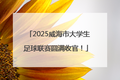 2025威海市大学生足球联赛圆满收官！