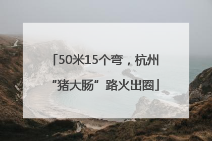 50米15个弯，杭州“猪大肠”路火出圈