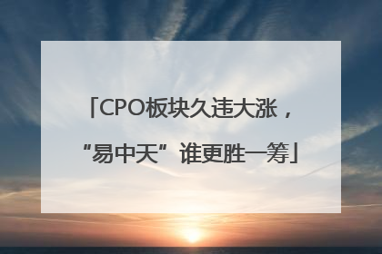 CPO板块久违大涨，“易中天”谁更胜一筹