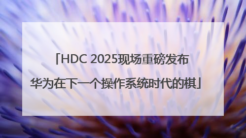 HDC 2025现场重磅发布华为在下一个操作系统时代的棋