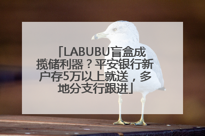 LABUBU盲盒成揽储利器？平安银行新户存5万以上就送，多地分支行跟进